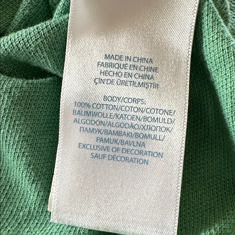 Ralph Lauren Polo player embroidery Green 100% Cotton Collared Shirt 12 months
